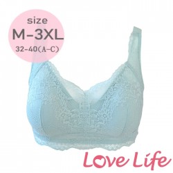 【NO.8013】唯美蕾絲舒壓型輕柔睡眠內衣 M-3XL (綠)